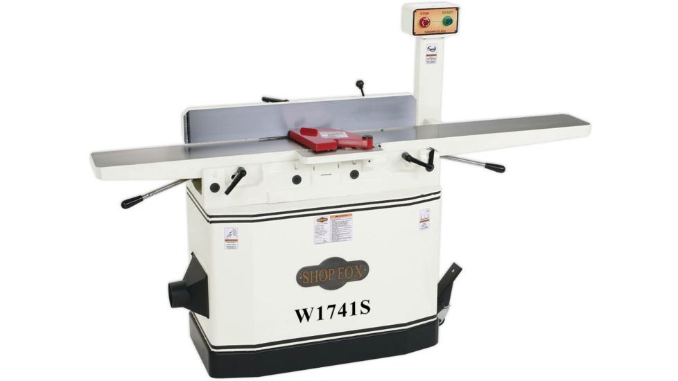 Shop Fox Jointer with Adjustable Beds and Spiral Cutterhead 8in, W1741S