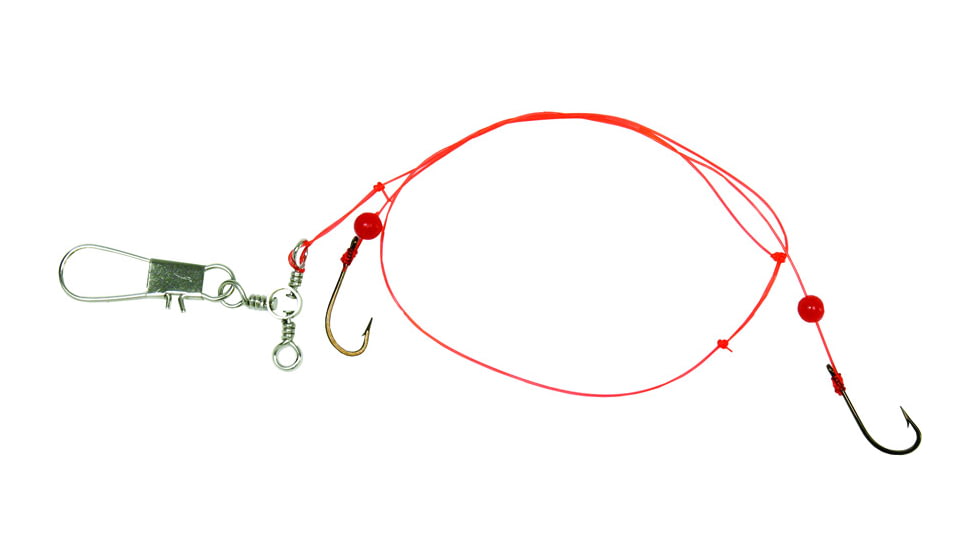 Shur Strike Porgy/Scup Rig 2-#4 Bronze Hooks, 10&quot; - 40Lb Mono, 2016