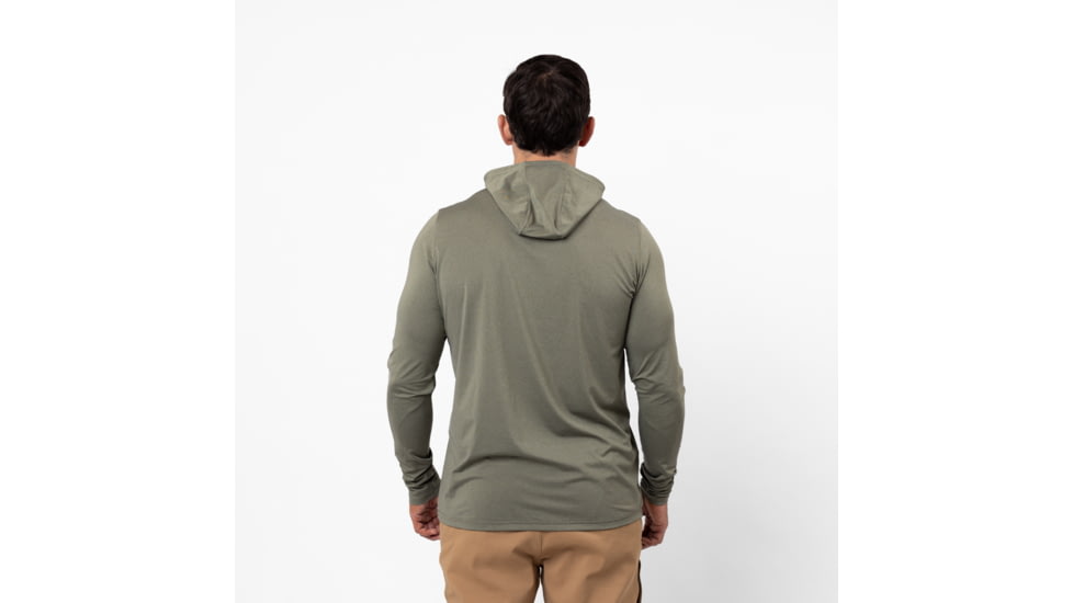 Sierra Designs Alpine Start Sun Hoodie - Mens, Burnt Olive Heather, Extra Large, 22436022BOH-XL