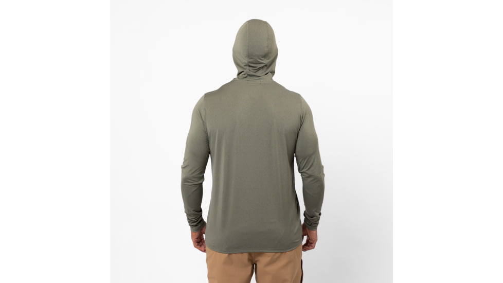 Sierra Designs Alpine Start Sun Hoodie - Mens, Burnt Olive Heather, Extra Large, 22436022BOH-XL