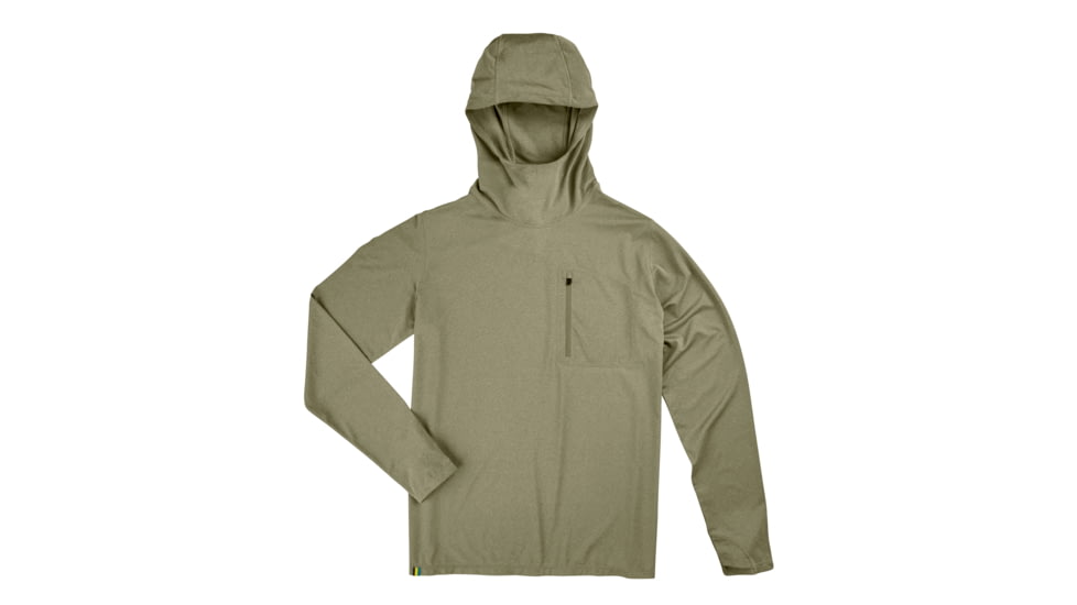 Sierra Designs Alpine Start Sun Hoodie - Mens, Burnt Olive Heather, Extra Large, 22436022BOH-XL