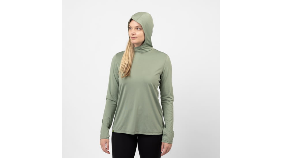 Sierra Designs Alpine Start Sun Hoodie - Womens, Lily Pad Heather, Extra Small, 33436022LYP-XS