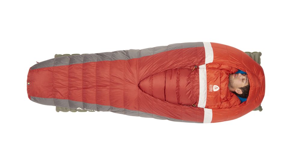 Sierra Designs Backcountry Bed 20 Sleeping Bag 700 Dridown-Red/Grey-Regular