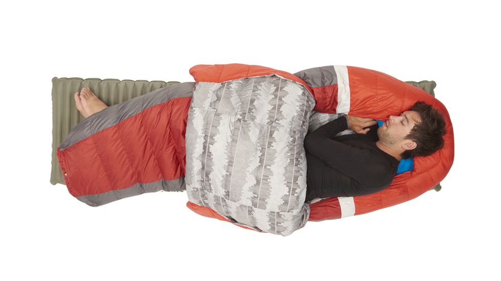 Sierra Designs Backcountry Bed 20 Sleeping Bag 700 Dridown-Red/Grey-Regular