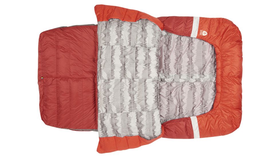 Sierra Designs Backcountry Bed Duo 700 Dridown 20 Deg Reg, Red, 70606318R