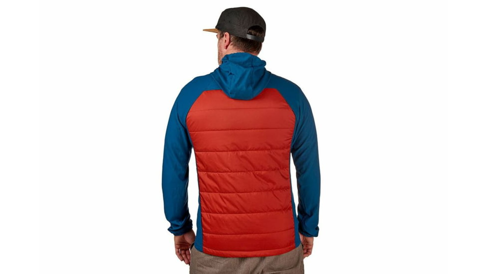 Sierra Designs Borrego Hybrid Jacket - Mens, Bering Blue/Brick, Small, 22595520BER-SM