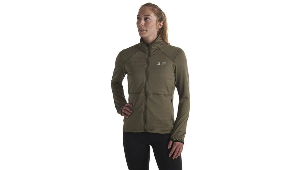 Sierra Designs Cold Canyon Full-Zip Fleece - Womens, Olive/Black, Extra Small, 35595019OV-XS
