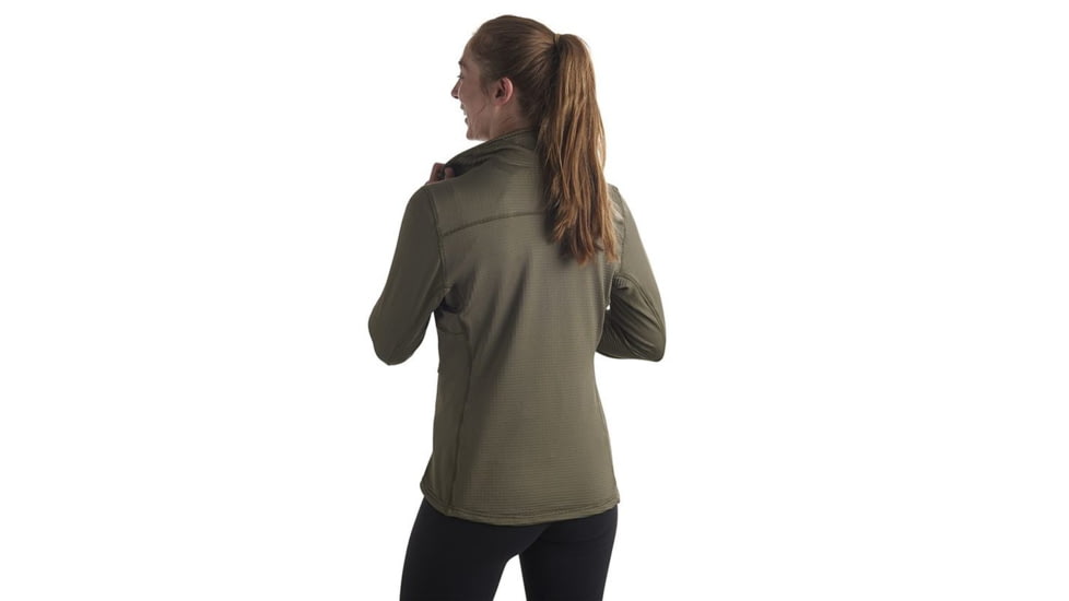 Sierra Designs Cold Canyon Full-Zip Fleece - Womens, Olive/Black, Extra Small, 35595019OV-XS