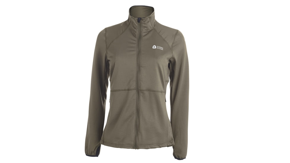 Sierra Designs Cold Canyon Full-Zip Fleece - Womens, Olive/Black, Extra Small, 35595019OV-XS