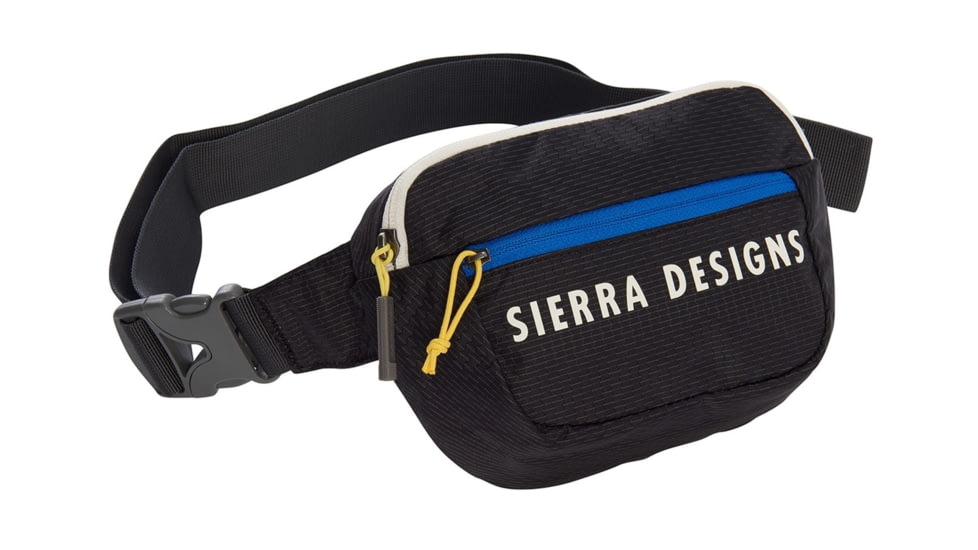 Sierra Designs Fanny Pack, Black/Blue, 2L, 80711420BK
