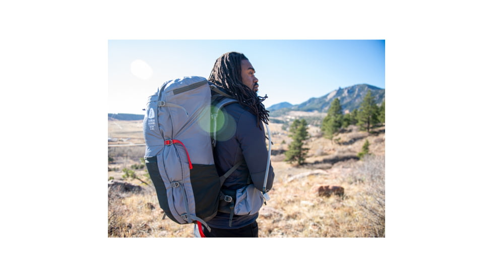 Sierra Designs Flex Trail 40-60 L Backpack, Dove/Peat, 80710623WD