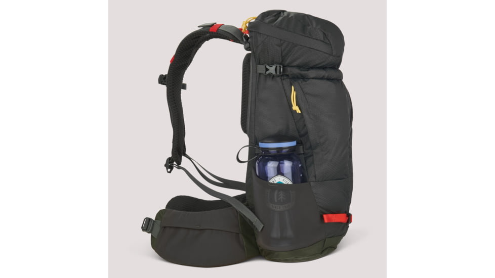 Sierra Designs Flex Hike 20-30L Backpacks, Peat/Fiery Red, 80711823PT