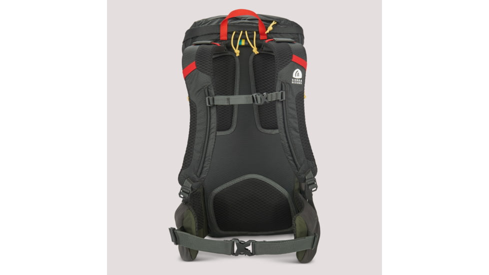 Sierra Designs Flex Hike 20-30L Backpacks, Peat/Fiery Red, 80711823PT