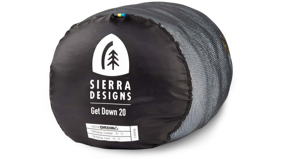 Sierra Designs Get Down 550F 20 Deg Sleeping Bag - Womens, Blue, Regular, 70614621R