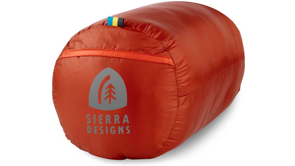 Sierra Designs Get Down 550F 35 Deg Sleeping Bag, Red, Regular, 70614421R