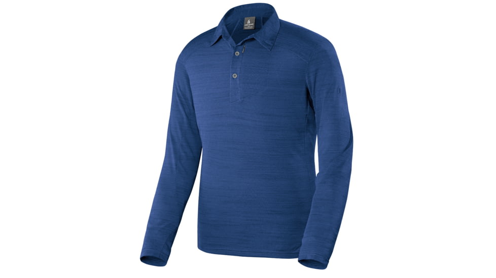 Sierra Designs Long Sleeve Pack Polo - Men's-True Blue-Medium