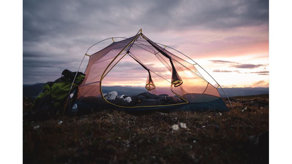 Sierra Designs Meteor 3 Tent - 3 Person, 3 Seasons-Blue/Yellow