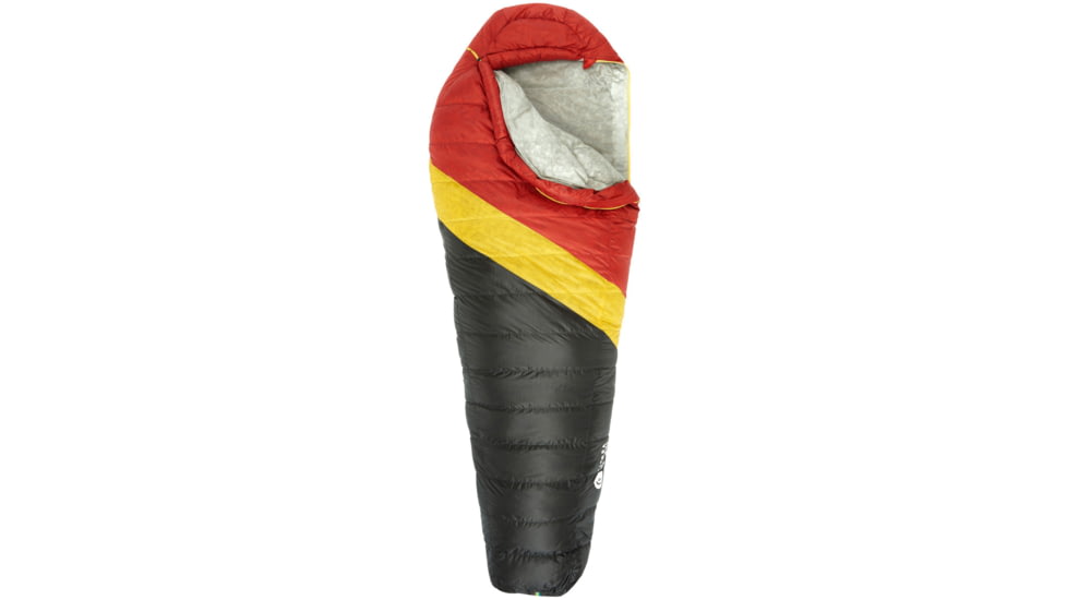 Sierra Designs Nitro 800F 20 Degrees Sleeping Bag, Red/Yellow/Black, Regular, 70604324R