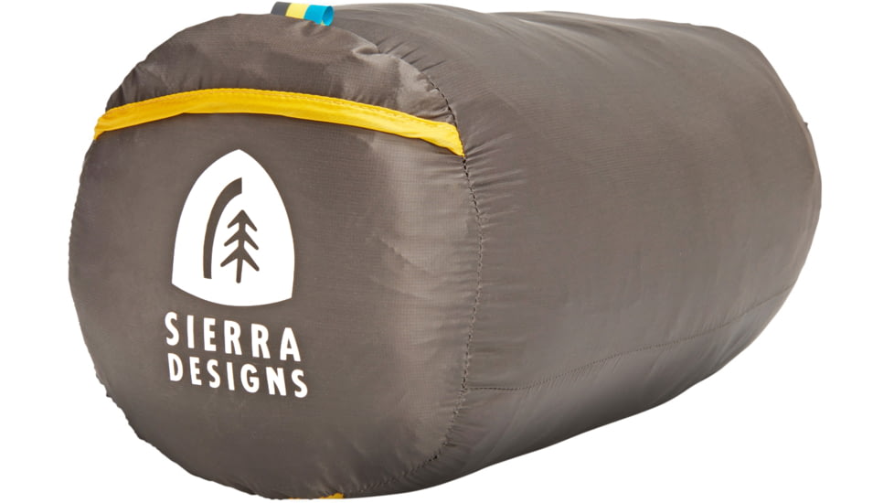 Sierra Designs Nitro 800F 20 Degrees Sleeping Bag, Red/Yellow/Black, Regular, 70604324R