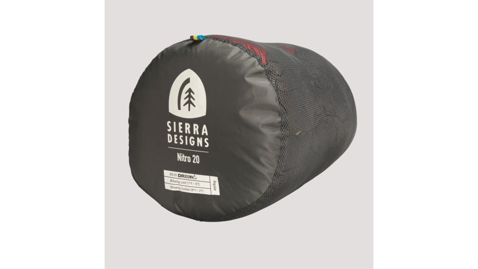 Sierra Designs Nitro 800F 20 Degrees Sleeping Bag, Regular, 70604323R