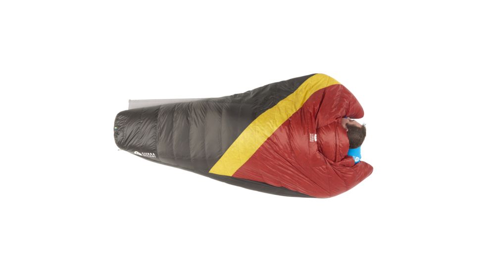 Sierra Designs Nitro Quilt 800F 20 Deg, Red, Yellow, Peat, REG, 80710519R