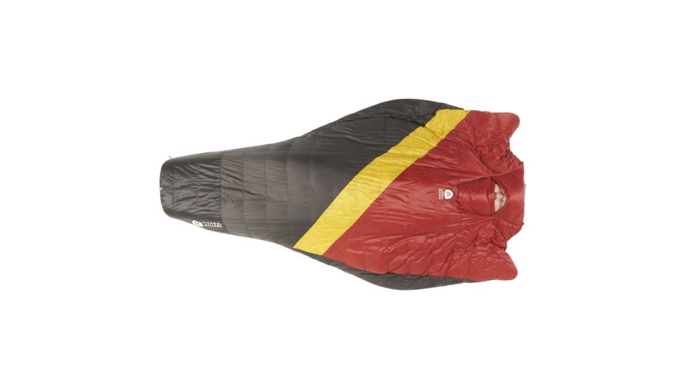 Sierra Designs Nitro Quilt 800F 20 Deg, Red, Yellow, Peat, REG, 80710519R