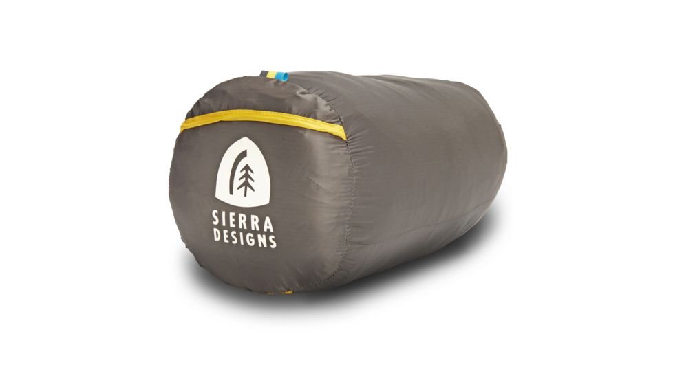 Sierra Designs Nitro Quilt 800F 20 Deg, Red, Yellow, Peat, REG, 80710519R