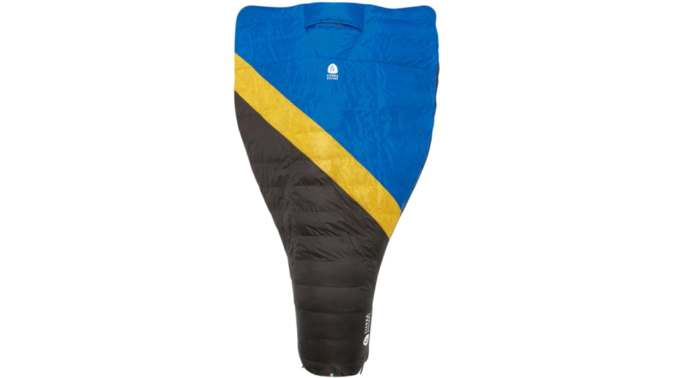 Sierra Designs Nitro Quilt 800F 35 Degrees Sleeping Bags, Blue/Yellow/Black, Regular, 80710424R