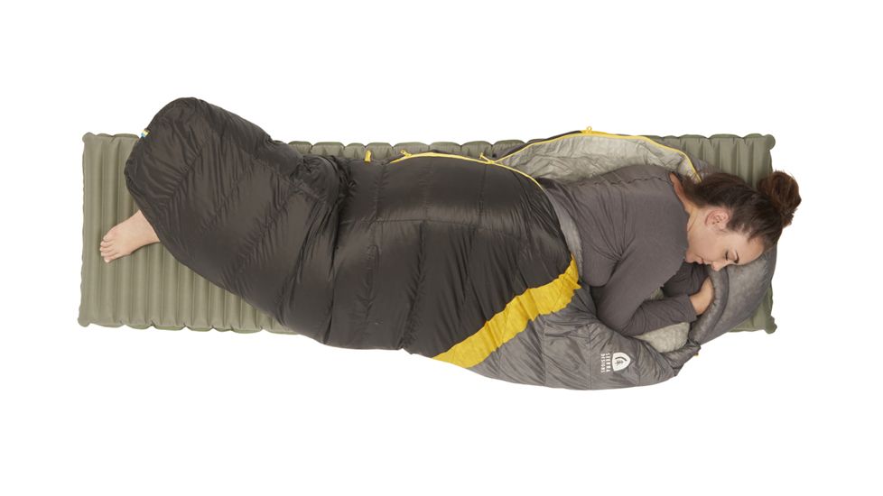 Sierra Designs Nitro UL 0 Sleeping Bag 800 DriDown - Women's-Light Grey/Light Blue-Regular