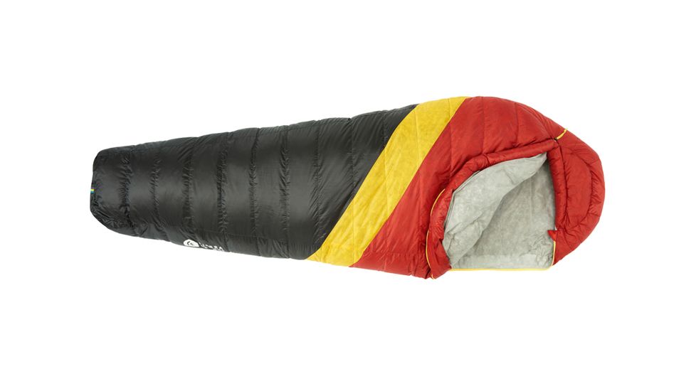 Sierra Designs Nitro UL 20 Sleeping Bag 800 DriDown-Red/Yellow/Peat-Regular