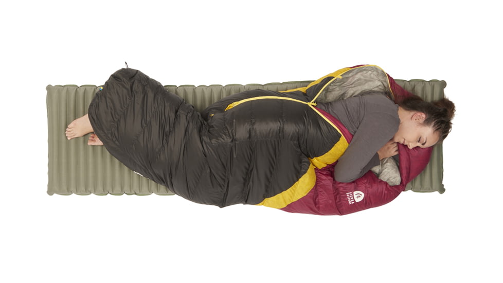 Sierra Designs Nitro UL 20 Sleeping Bag 800 DriDown - Women's-Sangria/Yellow/Peat-Regular