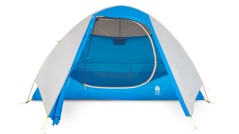Sierra Designs Summer Moon 3 Tent - 3 Person, 3 Seasons-Light Grey/Light Blue
