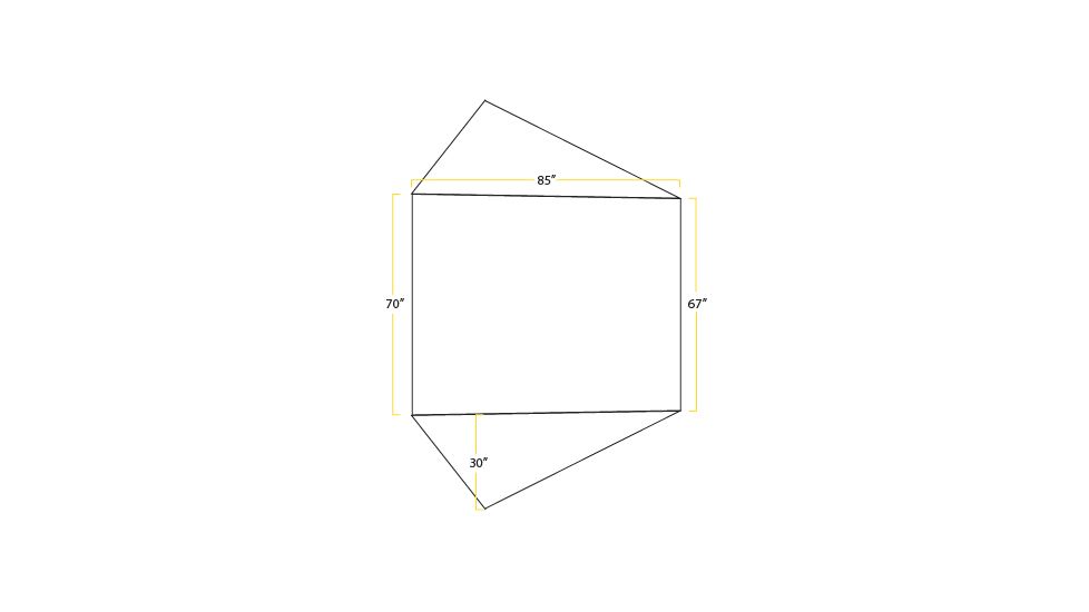Sierra Designs Sweet Suite FL 3 Tent - 3 Person, 3 Season-Yellow/Blue