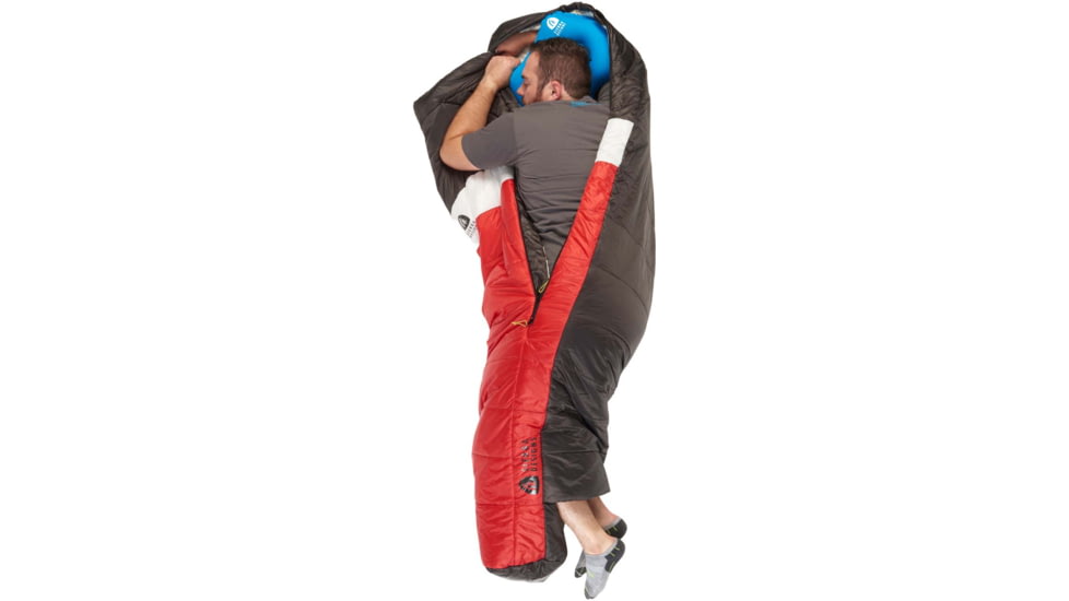 Sierra Designs Synthesis 20 Degrees Sleeping Bag, Red/Black, Regular, 90613419R