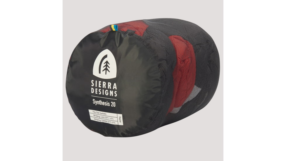 Sierra Designs Synthesis 20 Degrees Sleeping Bag, Regular, 90613423R