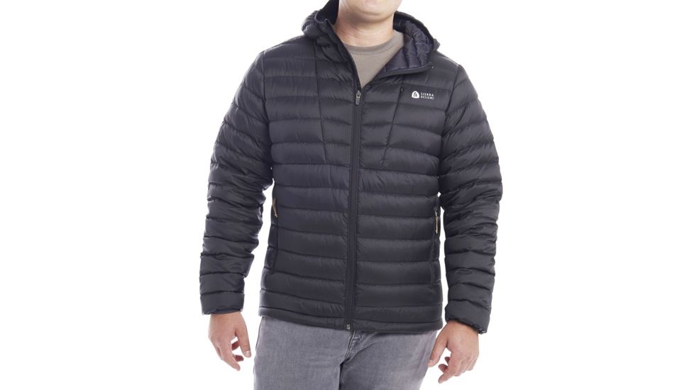 Sierra Designs Whitney Dridown Hooded Jacket - Mens, Black/Black, Small, 2551519BK-SM