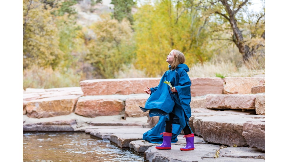 Sierra Designs Youth Poncho, Blue, 979400020T