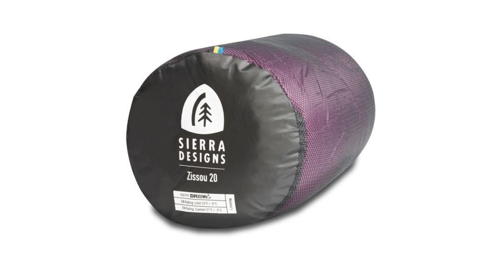 Sierra Designs Zissou 650F Wmns 20 Deg Reg, Purple 70612518R
