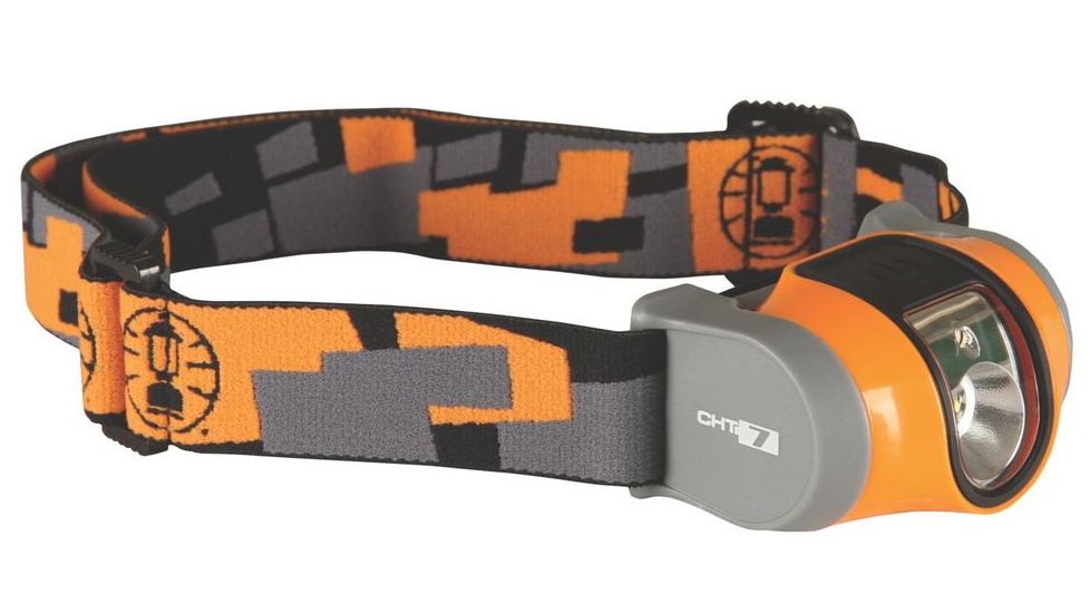 Coleman Signature CHT-7 70L Headlamp, 3AAA Batteries, Orange / Gray 2000012772