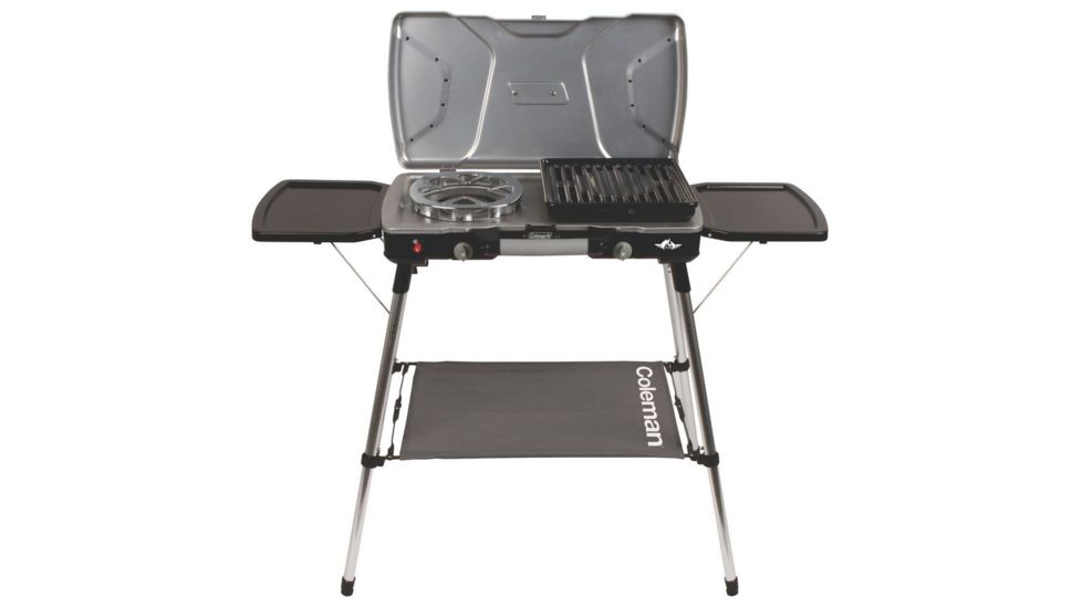 Coleman Signature Fyre Commnder 2-Burner 3-in-1 Camping Stove, Black 2000017466