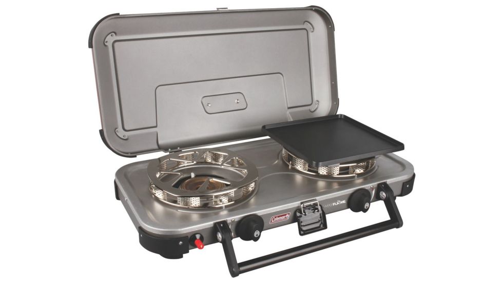 Coleman Signature Fyrechampion 2-Burner Propane Camping Stove, Gray 2000020105