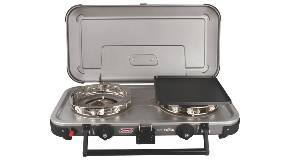 Coleman Signature Fyrechampion 2-Burner Propane Camping Stove, Gray 2000020105