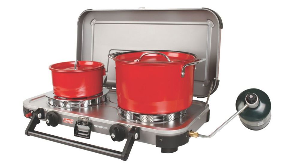 Coleman Signature Fyrechampion 2-Burner Propane Camping Stove, Gray 2000020105