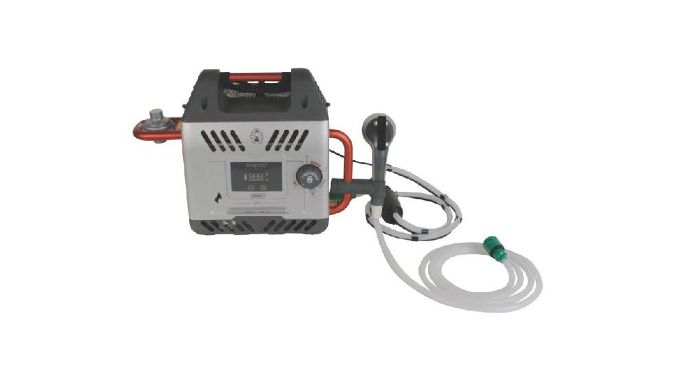 Coleman Signature H2Oasis Elite Hot Water on Demand Portable Water Heater, 2 USB Charging Ports, 4 Setting Shower Head W/ 8 Ft Hose 2000017456