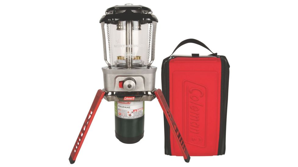 Coleman Signature Northern Nova Propane Lantern, Red / Silver 2000023099