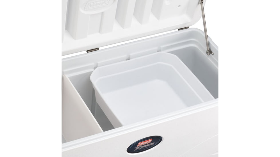 Coleman Signature Offshore Pro Series 82 Quart Marine Cooler, 6296, White / Blue, Holds 129 Cans 3000003698