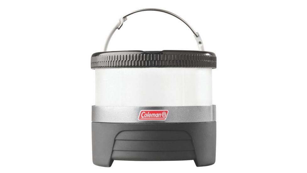 Coleman Signature Pack-Away 250L Puck Light Lantern, 250 Lumens, Rechargeable 18650 Li-Ion Battery, Black / Gray 2000013863
