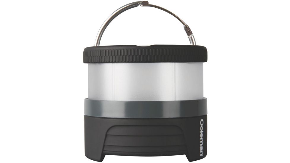 Coleman Signature Pack-Away 250L Puck Light Lantern, 250 Lumens, Rechargeable 18650 Li-Ion Battery, Black / Gray 2000013863