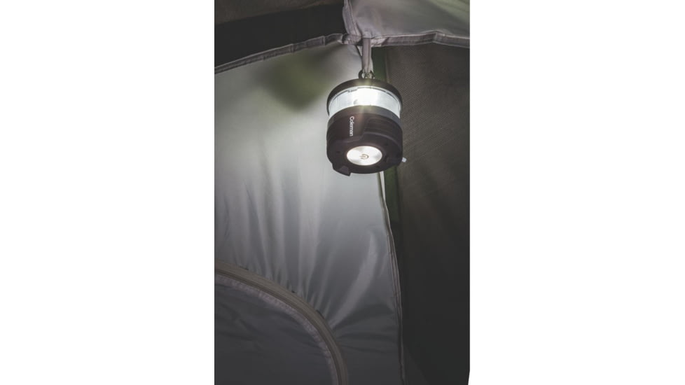 Coleman Signature Pack-Away 250L Puck Light Lantern, 250 Lumens, Rechargeable 18650 Li-Ion Battery, Black / Gray 2000013863