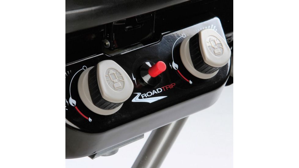 Coleman Signature Roadtrip X-Cursion Propane Grill, Folding Steel Legs W/ Oversized Wheels, 20,000 BTU, Blue, 285 Sq In Cooking Area 2000017461